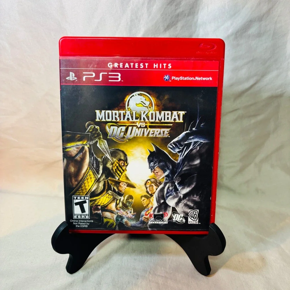 Mortal Kombat vs DC Universe Greatest Hits PS3 CIB Disc Case Manual